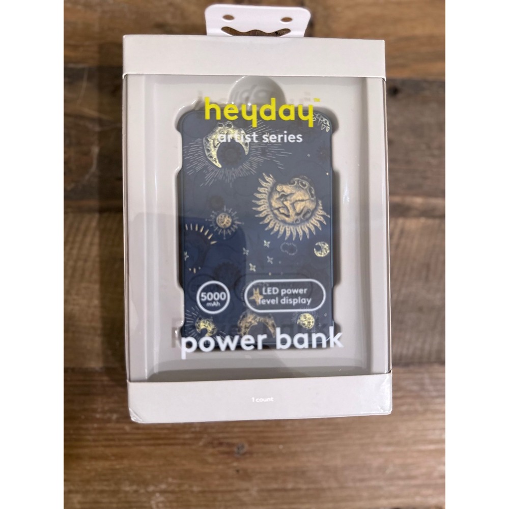 Heyday Artist Series 5000 mAh Power Bank Celestial Sun Moon Chiny Soukhoummalay
